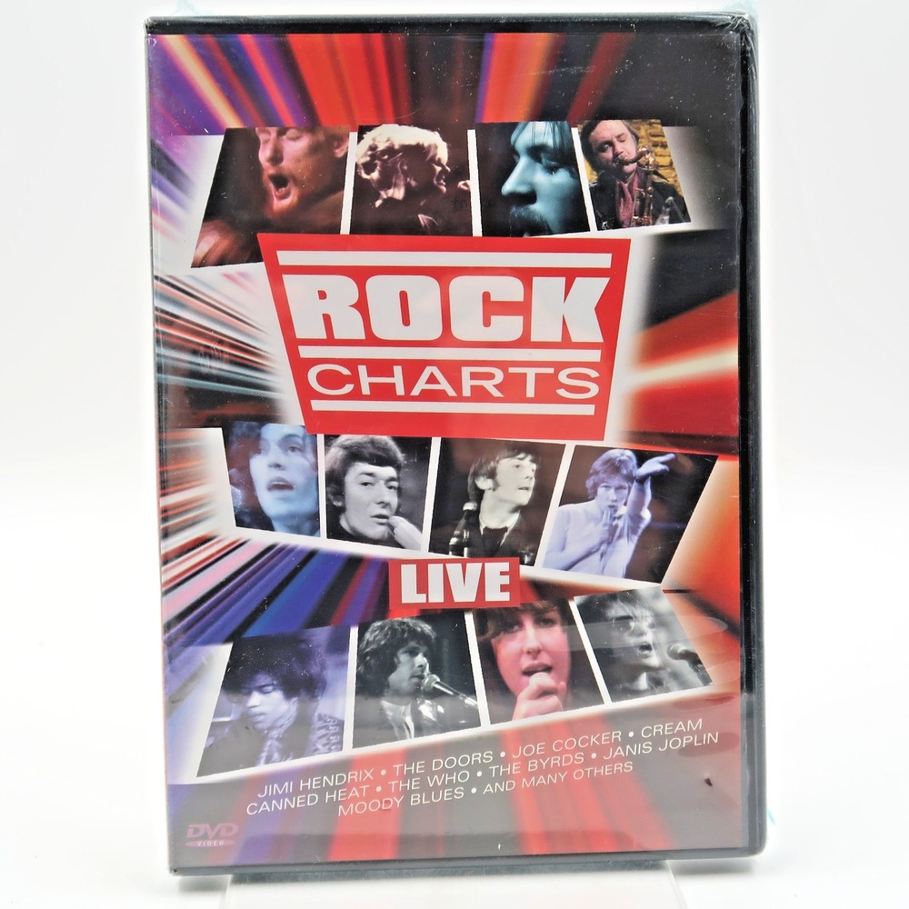 Rock Charts Live DVD Jimi Hendrix The Doors Janis Joplin Joe Cocker Cream NTSC